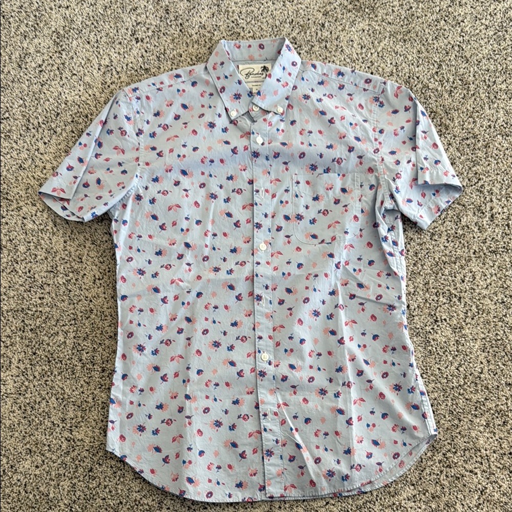 Men's bonobos Blue Floral Shirt